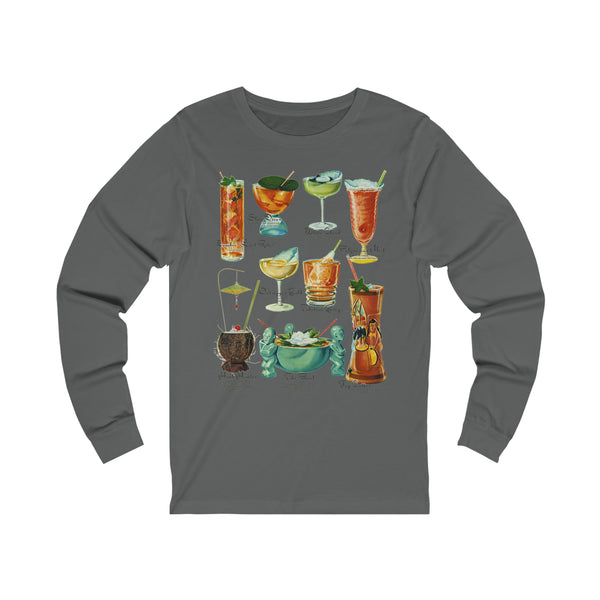 Tiki Drinks Unisex Jersey Long Sleeve Tee