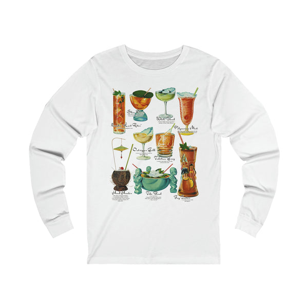 Tiki Drinks Unisex Jersey Long Sleeve Tee