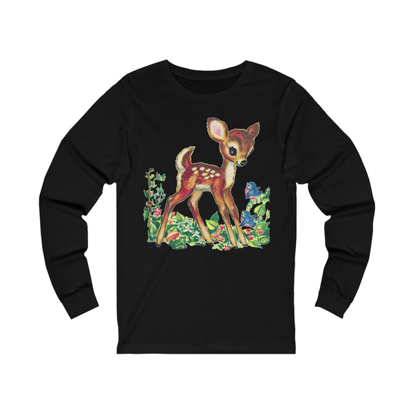 Woodland Deer Unisex Jersey Long Sleeve Tee