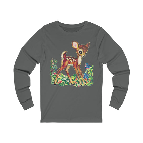 Woodland Deer Unisex Jersey Long Sleeve Tee
