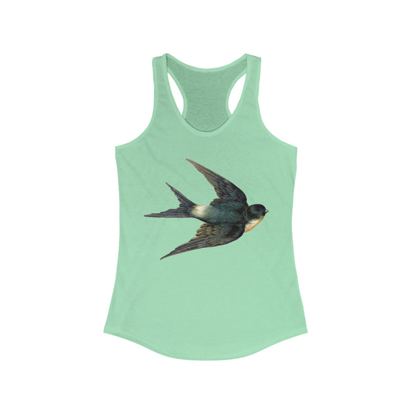 Blue Swallow Bird Women's Racerback Tank