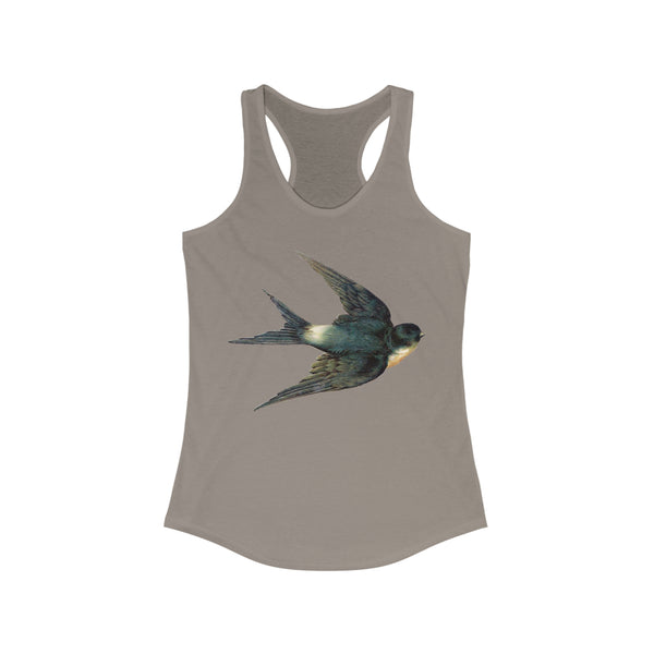 Blue Swallow Bird Women's Racerback Tank