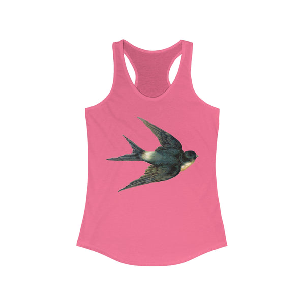 Blue Swallow Bird Women's Racerback Tank