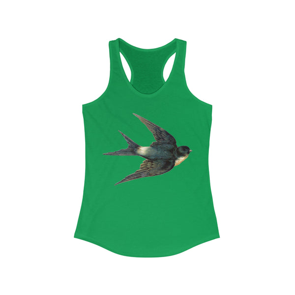 Blue Swallow Bird Women's Racerback Tank