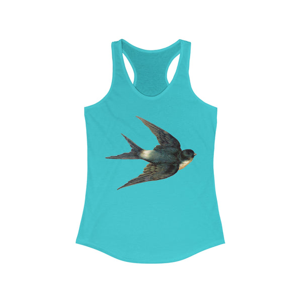 Blue Swallow Bird Women's Racerback Tank