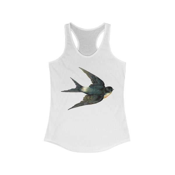 Blue Swallow Bird Women's Racerback Tank