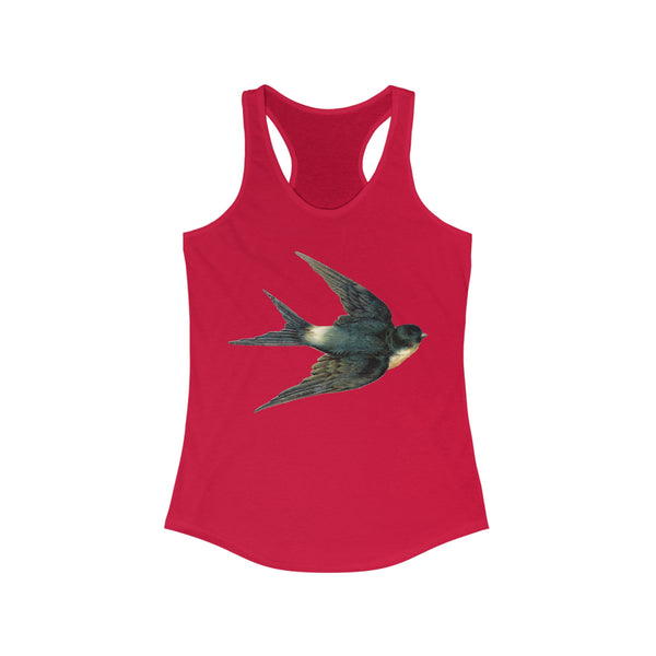 Blue Swallow Bird Women's Racerback Tank