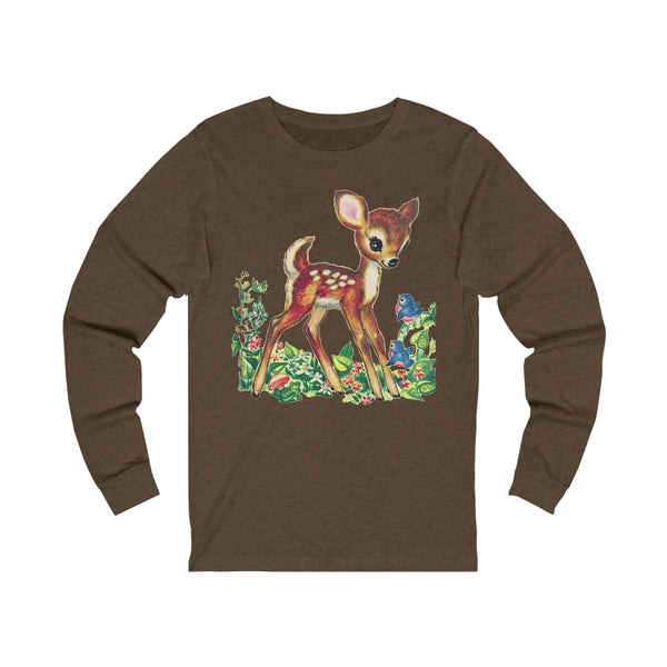 Woodland Deer Unisex Jersey Long Sleeve Tee