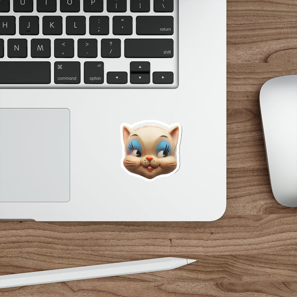 Charming Kitty Cat Die-Cut Sticker