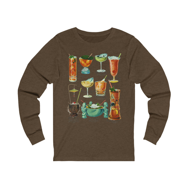 Tiki Drinks Unisex Jersey Long Sleeve Tee