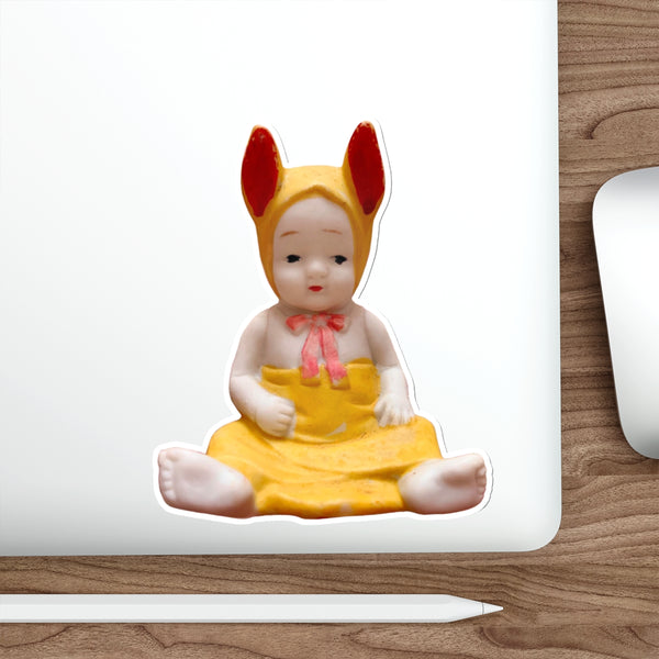Bisque Bunny Baby Die-Cut Sticker