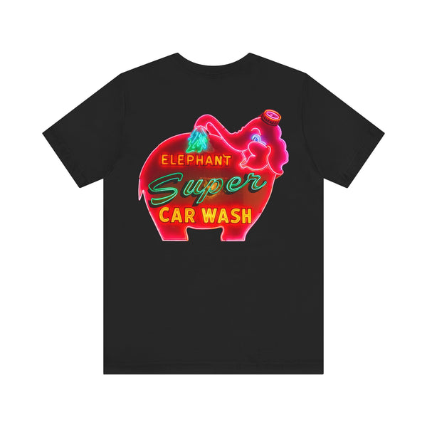 Pink Elephant Car Wash Unisex Tee