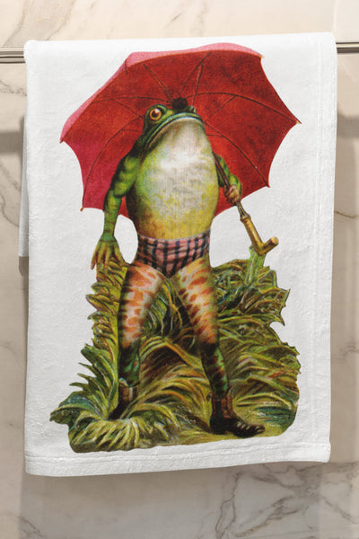 Rain Frog Organic Tea Towel
