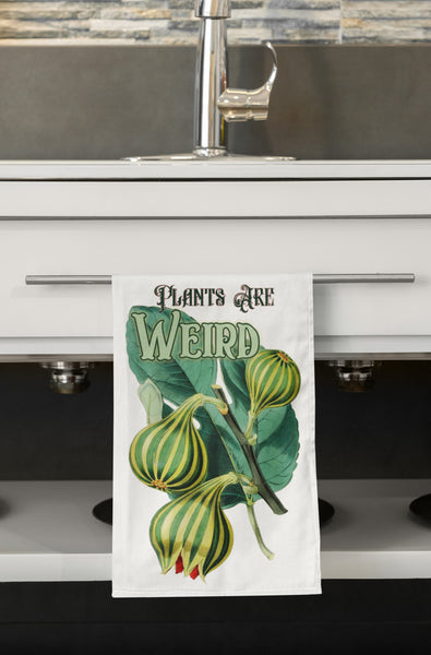 Plants Are Weird Organic Kitchen Towel
