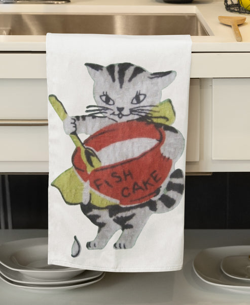 Baking Kitten Organic Tea Towel