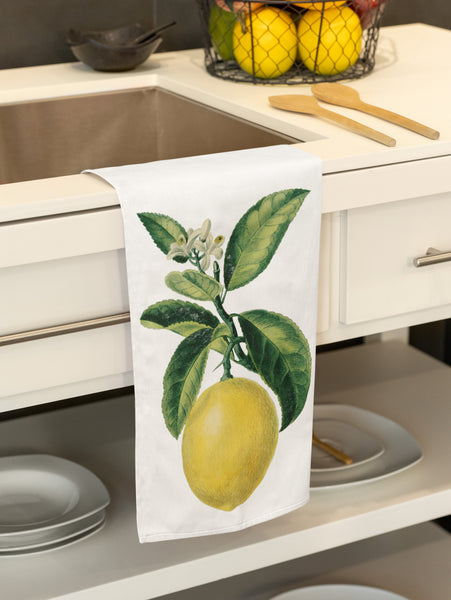 French Lemons Organic Tea Towel