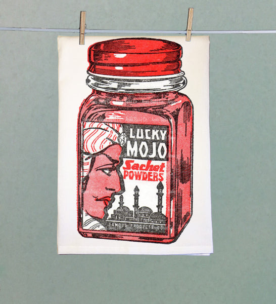 Lucky Mojo Powder Organic Tea Towel