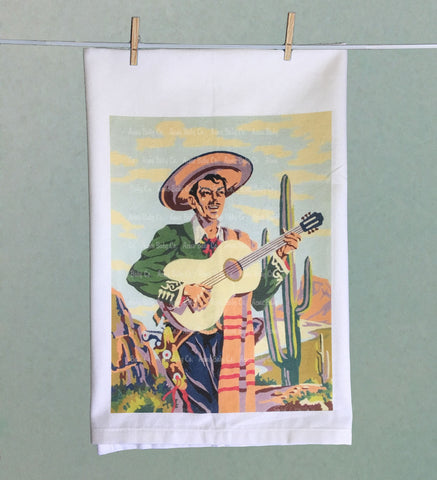 Mexican Mariachi Organic Tea Towel