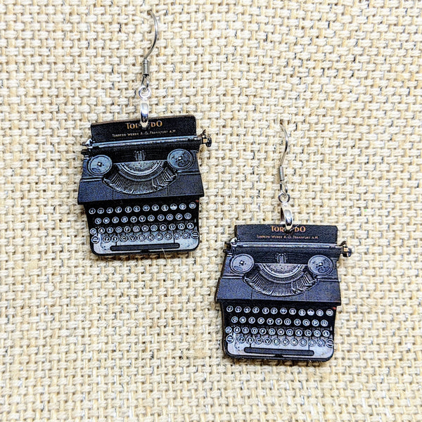 Typewriter Earrings