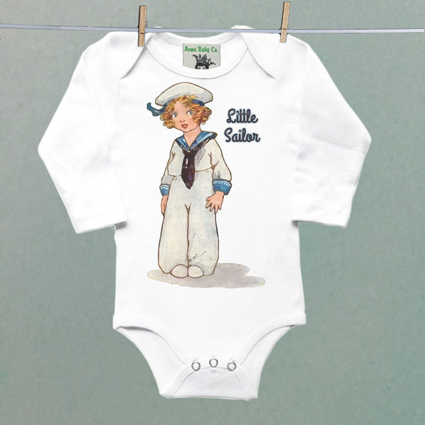 Little Sailor Organic One Piece Baby Bodysuit