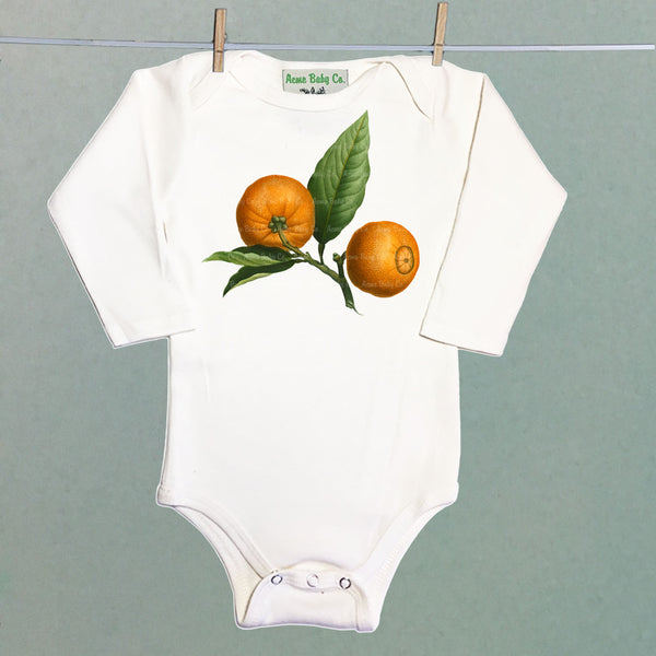 Clementines Organic One Piece Baby Bodysuit