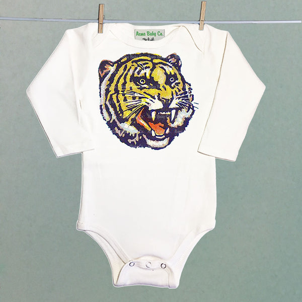 Circus Tiger One Piece Baby Bodysuit