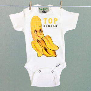 Top Banana Organic One Piece Baby Bodysuit