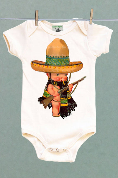 Mexican Soldier Organic One Piece Baby Bodysuit
