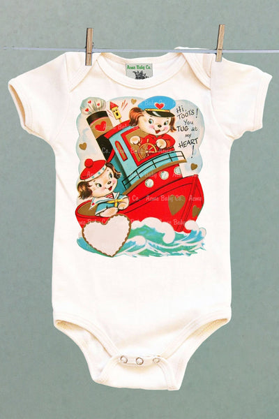 Tug Boat Pupies Onesie One Piece Baby Bodysuit