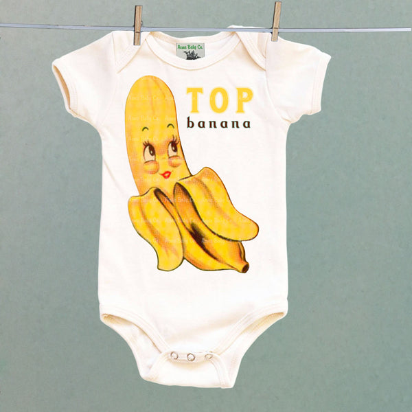 Top Banana Organic One Piece Baby Bodysuit