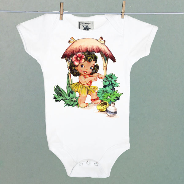 Tiki Wahini Organic One Piece Baby Bodysuit