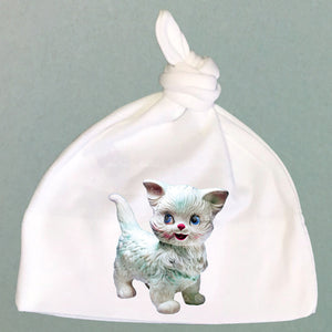 Little Kitten Organic Cotton Baby Knot Cap
