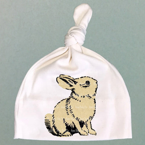 White Rabbit Organic Cotton Baby Knot Cap