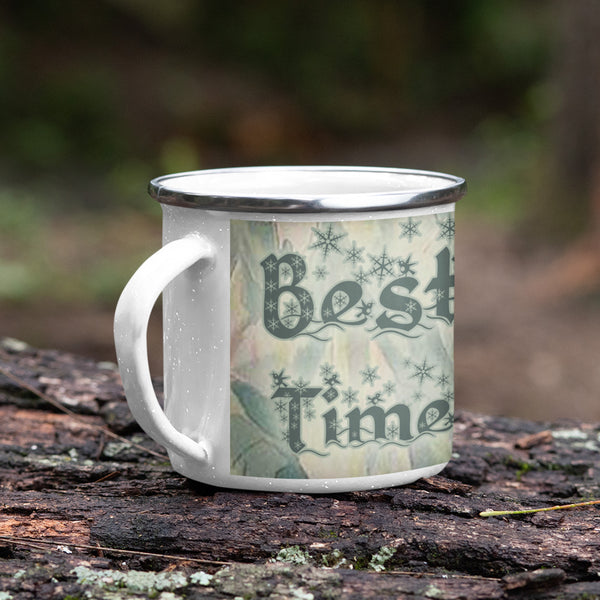 Best Time of the Year Enamel Camping Mug
