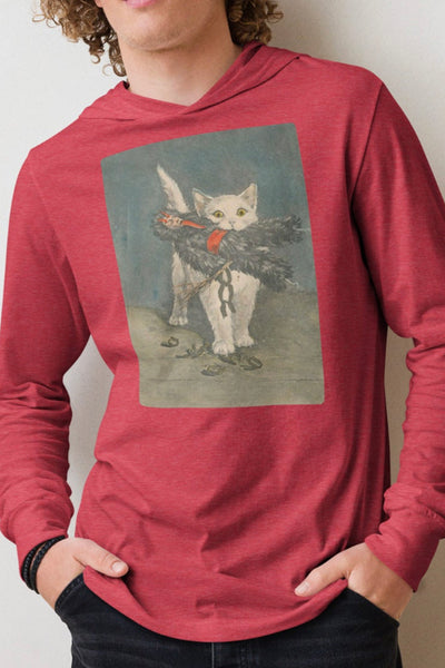 Krampus Kitty Cat Hooded long-sleeve tee