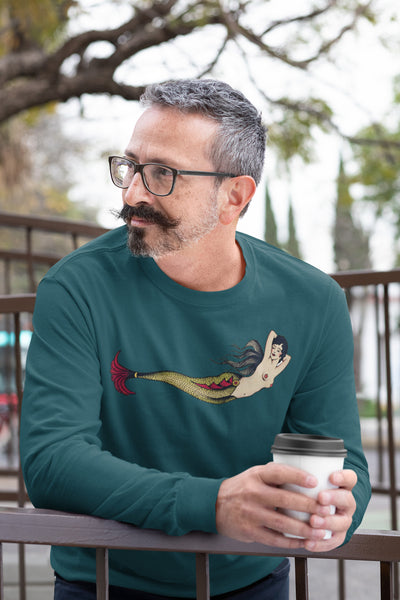 Tattoo Mermaid Unisex Long Sleeve Tee