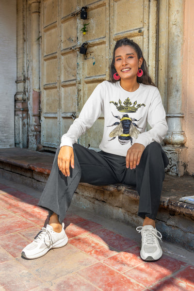 Queen Bee Unisex Jersey Long Sleeve Tee