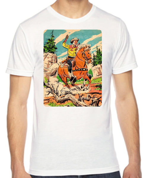 Comic Cowboy Adult Organic Shirt