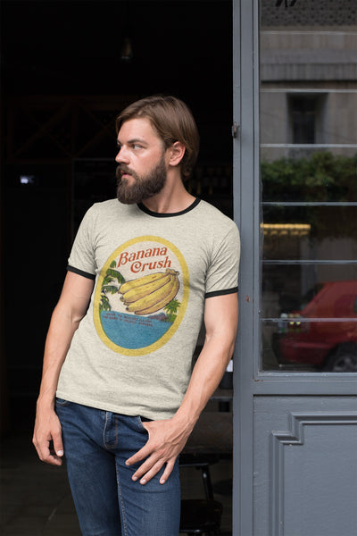 Banana Crush Unisex Cotton Ringer T-Shirt