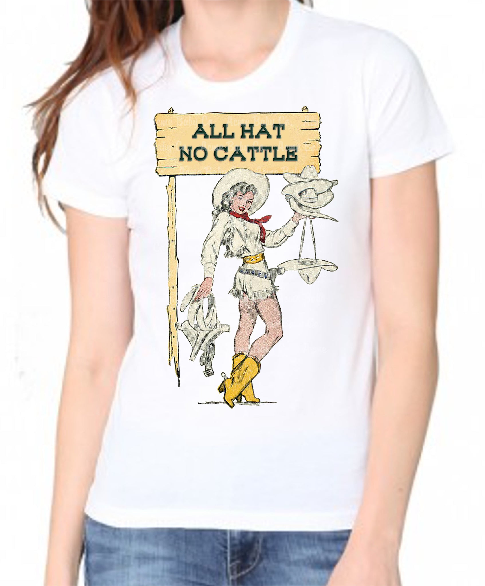All Hat No Cattle Organic Adult Shirt