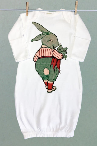 Rabbit with Carrots Sacque Gown