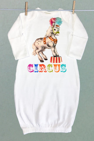 Circus Pony Baby Sacque Gown