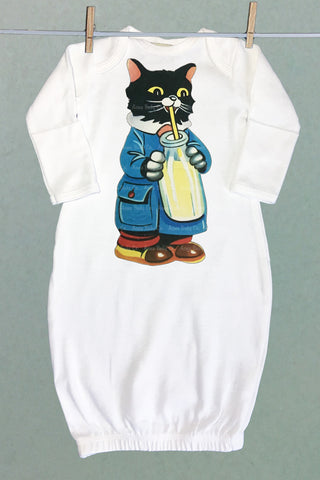 Milk Kitty Baby Sacque Gown