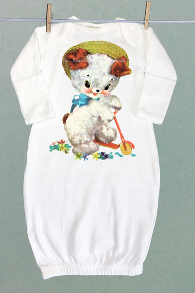 Kitschy Cute Animals Sacque Gown Set of Four