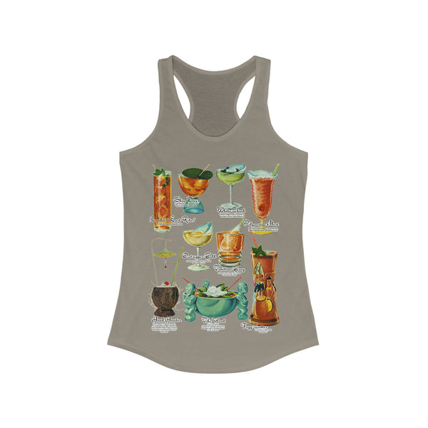 Tiki Cocktails Racerback Tank