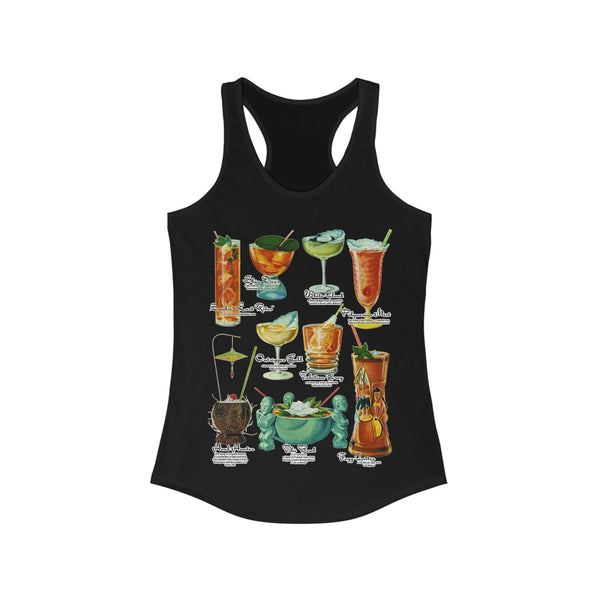 Tiki Cocktails Racerback Tank