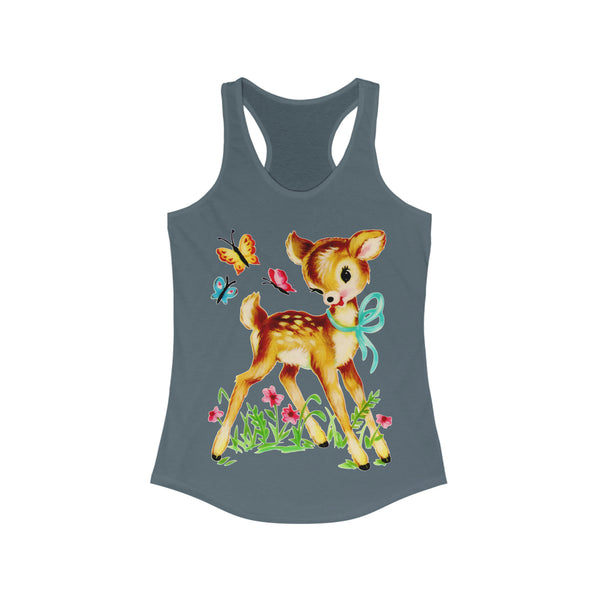 Forest Deer & Butterflies Racerback Tank