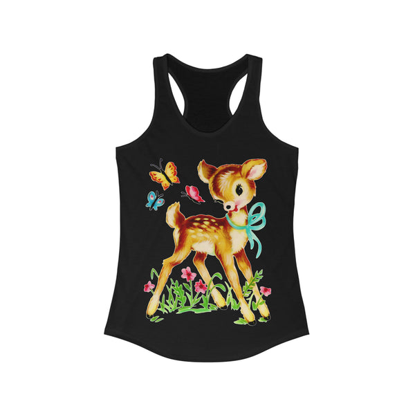 Forest Deer & Butterflies Racerback Tank