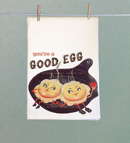 You're A Good Egg Organic Tea Towel