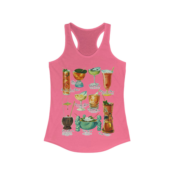 Tiki Cocktails Racerback Tank